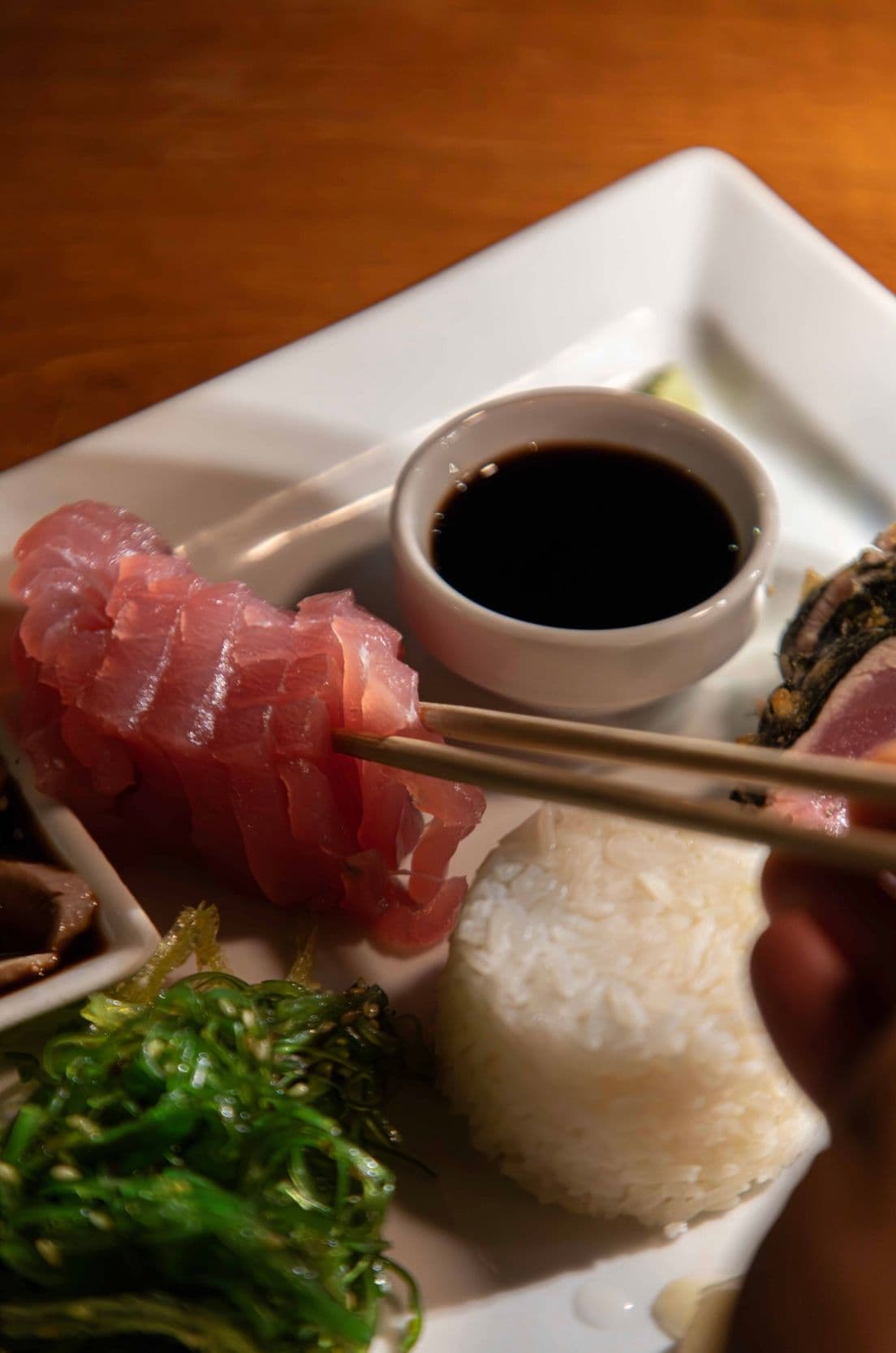 The famous tuna platter